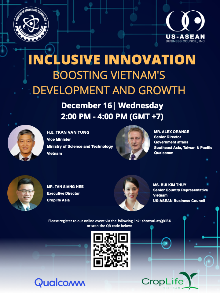 Virtual meeting “Inclusive Innovation to Boost Vietnam’s Development and Growth”